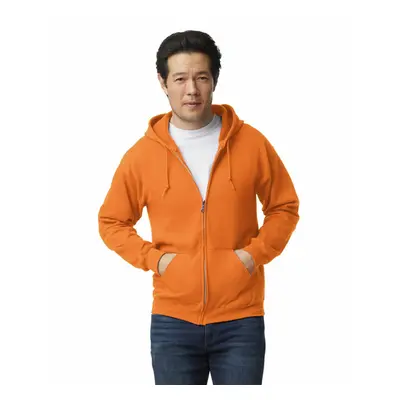 Gildan Adult Fleece Zip Hoodie Sweatshirt Style G18600 Multipack Safety Orange 1-pack X-Large