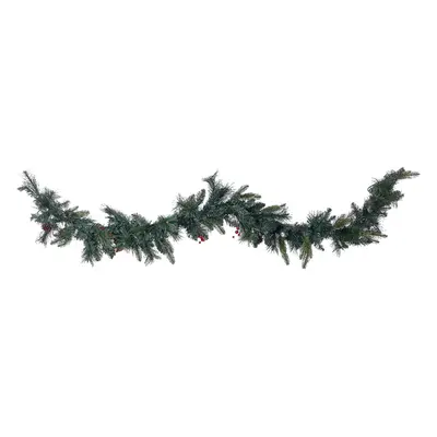 Pre-Lit Christmas Garland cm Green WHITEHORN