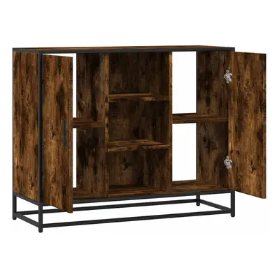 vidaXL Sideboard Smoked Oak 92x35x76 cm Engineered Wood storage cabinet