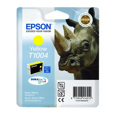 T1004 Yellow Ink Cartridge for SX600FW, B40W/BX600FW, Genuine, Amazon Dash Replenishment Ready