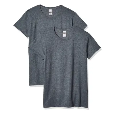 gildan Womens Heavy cotton Adult T-Shirt 2-Pack Dark Heather X-Larg