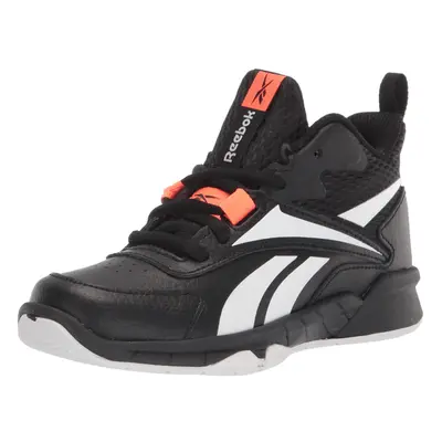 Reebok Boy's More Buckets Baseball Shoe Black/White/Orange Flare L