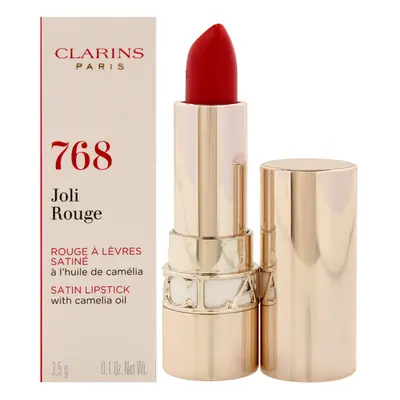 Joli Rouge Satin Lipstick - Strawberry by Clarins for Women - 0.1 oz Lipstick