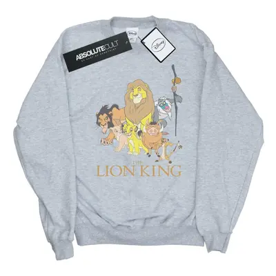 (M, Sports Grey) Disney Womens/Ladies The Lion King Group Sweatshirt