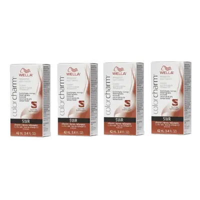 (5WRâ pack of 4) 5WR Allspice Wella Color Charm Permanent Haircolor