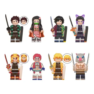 (Style A) 8pcs animation series suitable children's toys and gifts Minifigures fit lego