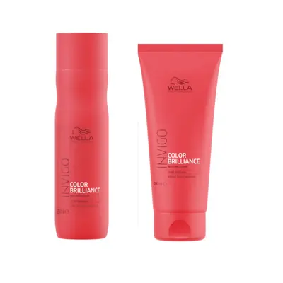 Wella INVIGO Color Brilliance Color Protection Fine/Normal Shampoo 250ml and Vibrant Color Condi