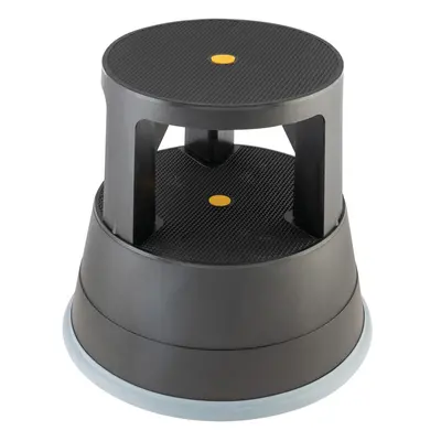 Black Plastic Kick Stool