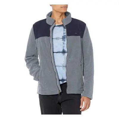 Tommy Hilfiger Mens Classic Zip Front Polar Fleece Jacket XLarge Ice