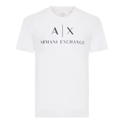 AX ARMANI EXcHANgE mens classic crew Logo T-shirt T Shirt White X-Sm