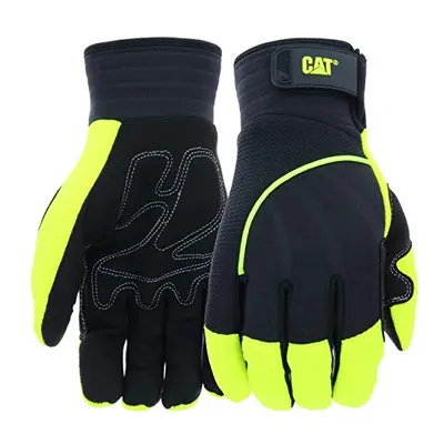 catA cAT012224 Hi-Vis Work gloves - green X-Large Synthetic Palm glo