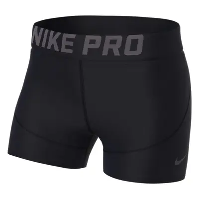 Nike Women's Pro 3"" Training Short (Black/Thunder Grey X-Small)