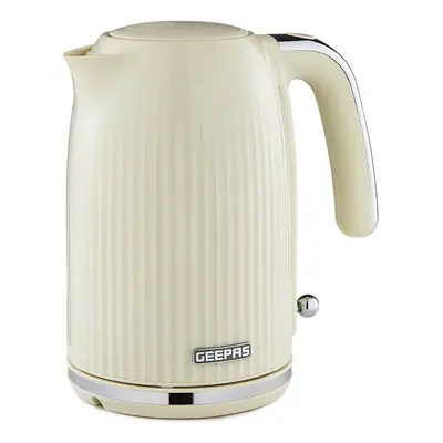 (Cream) GEEPAS 1.7L Electric Kettle 3000W Rapid Boil