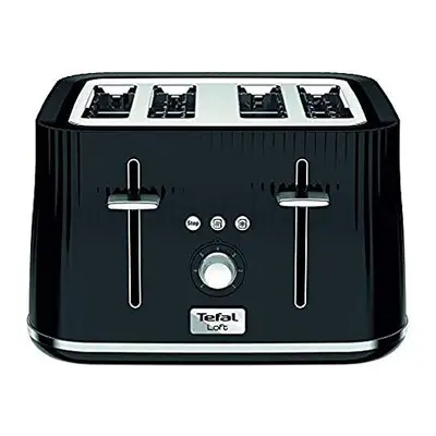 Tefal Loft TT760840 4-Slot Toaster/Black Slice, Plastic, W