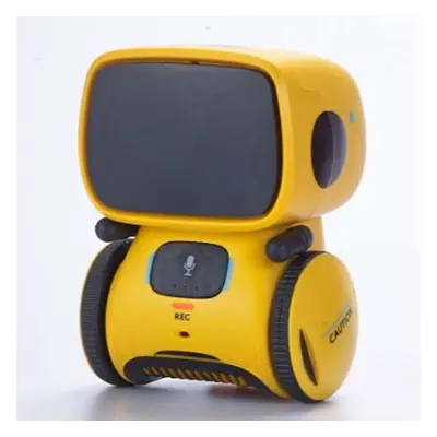 (Yellow) Intelligent Voice Control Kids Robot Smart Action Dancing Gesture Sensor Toy