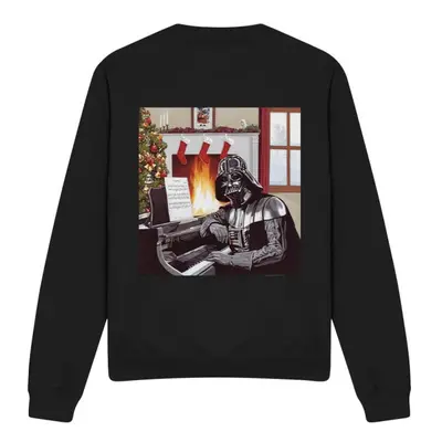 (M, Black) Star Wars Unisex Adult Christmas Carols Darth Vader Sweatshirt