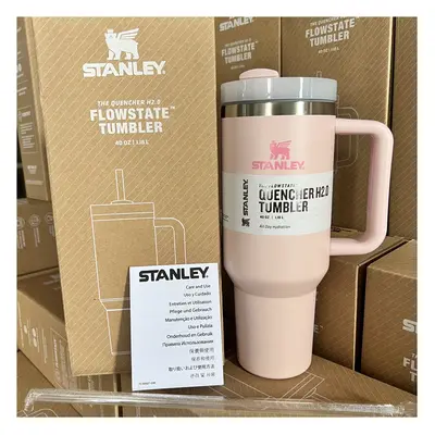 (Pink) Cup Vacuum Stanley Quencher Flowstate Tumbler 40oz 12l With Box Multicolour