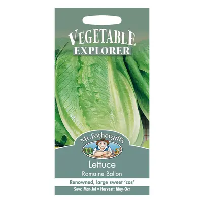 Mr Fothergills - Pictorial Packet - Vegetable - Lettuce Romaine Ballon - Seed