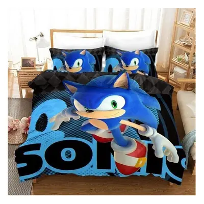 (Style 15, Double) Sonic Bedding Single Double Duvet Cover Cartoon