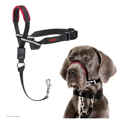 HALTI Optifit Headcollar Size Large, Dog Head Harness to Stop Pulling on the Lead, Easy to Use, 