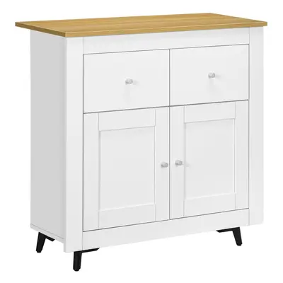 HOMCOM Sideboard Storage Cabinet Freestanding Kitchen Cupboard with Drawers