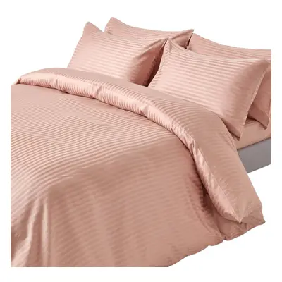 (Single, Taupe Beige) Duvet Cover with Pillowcase Thread count