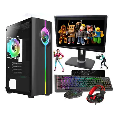 Fast Gaming PC Bundle:Intel core i3/8GB RAM/500GB HDD +128GB SSD/ GT730 2GB/WINDOWS 10/QUAKE BLA