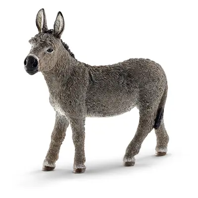 Schleich Farm World Realistic Donkey Animal Figurine - Highly Detailed and Durable Farm Animal T