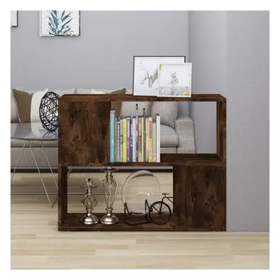 vidaXL Book Cabinet/Room Divider Smoked Oak 80x24x63 cm