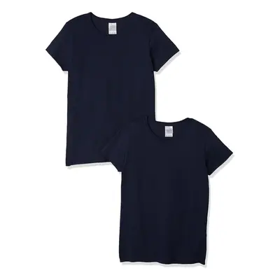 gildan Womens Heavy cotton Adult T-Shirt, 2-Pack, Navy, Small