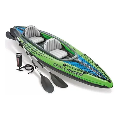 Intex Challenger Kayak, Inflatable Kayak Set with Aluminum Oars and High Output Air-Pump