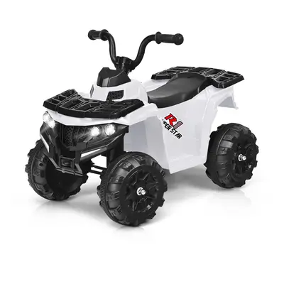 6V Electric Ride on Quad Bike Kids Vehicle Toy w/ Headlight Battery Powered