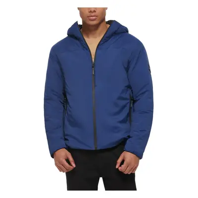 Tommy Hilfiger Men's Stretch Performance Filled Rain Jacket Royal Blu