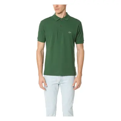 Lacoste Mens Short Sleeve L.12.12 Pique Polo Shirt Green