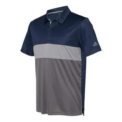 Mens Merch Block Sport Shirt (A236) - Navy/Grey XX-Large