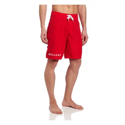 Speedo Men's Guard Swim Trunk Knee Length Boardshort Volley Speedo Red