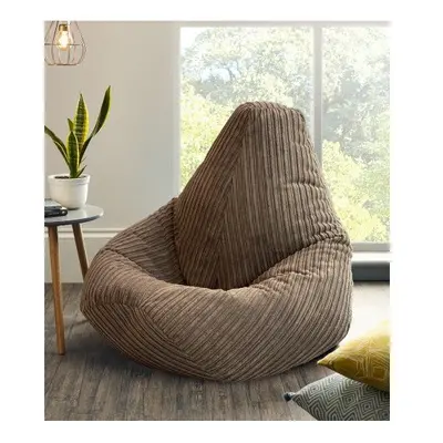 Jumbo Cord Beanbag Chair Large Bean Bags in Plush Jumbo Cord High back Beanbags Lounger Made in 