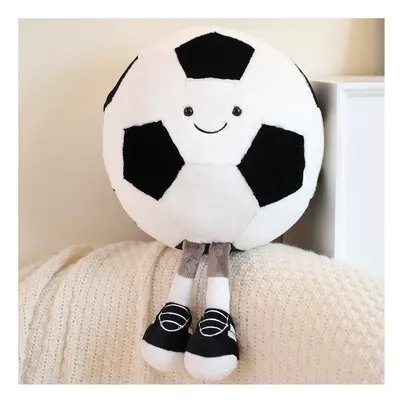 (Football) Funny Soccer Basketball Plush Toy Huggable Ball Doll Pillow