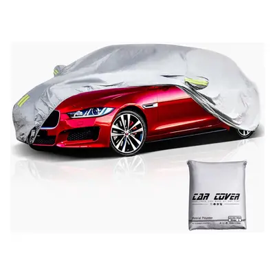 (XL) Car Cover Outdoor Sedan Cover Waterproof Windproof All Weather Scratch Resistant Outdoor UV