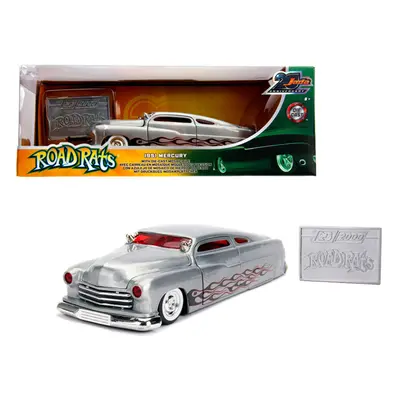 1951 Mercury Raw Metal with Flames Road Rats Jada 20th Anniversary 1/24 Diecast Model Car by Jad