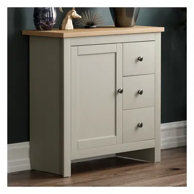 (Grey & Oak) Arlington Drawer Door Sideboard Cabinet Oak Top