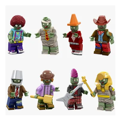 8PCS Plants vs. Zombies Minifigures Toys Fit Lego