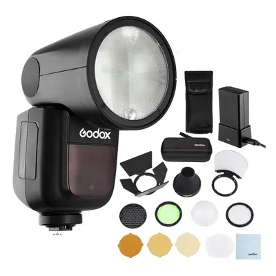 (Godox V1 Fuji with AK-R1 Accessory Kit ) Godox V1 Flash with AK-R1 Accessory Kit