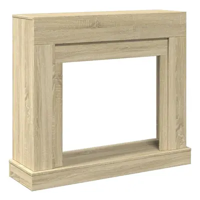 (sonoma oak) vidaXL Fireplace Surround Fire Surround Only Fireplace Frame Engineered Wood