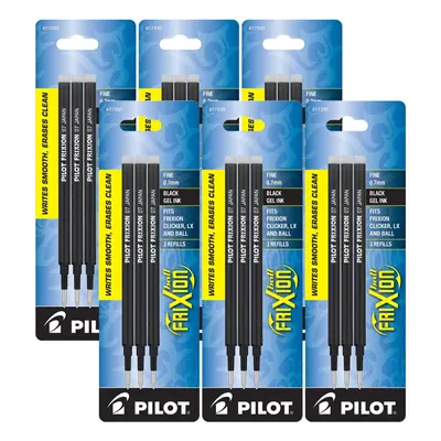 Pilot Gel Ink Refills for FriXion Erasable Gel Pen Fine Point Black Ink - Pack of 77330