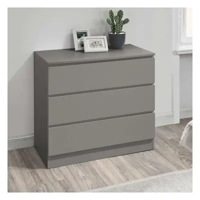 Grey Chest of Drawers Birlea Oslo Scandia Retro