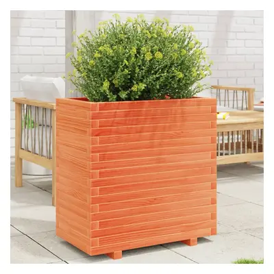 vidaXL Garden Planter Wax Brown 70x40x72.5 cm Solid Wood Pine