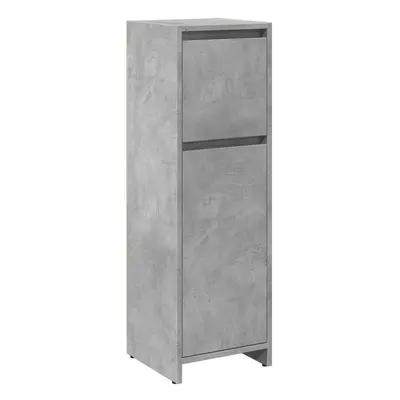 vidaXL Bathroom Cabinet Concrete Grey 30x30x95 cm Engineered Wood