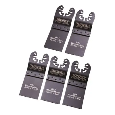 Faithfull Multi-Tool Blade Set (5 Pieces) XMS24MT5SET