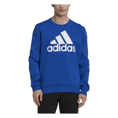 adidas Mens Essentials Big Logo Fleece Sweatshirt Team Royal BlueWhite Medium